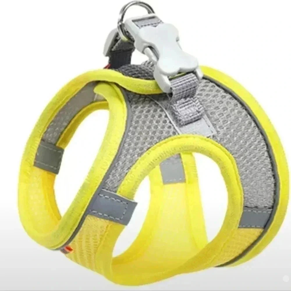> Yellow Large  harness for Dogs and Cats with free gift